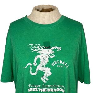 Green Fireball Whisky Graphic T-Shirt